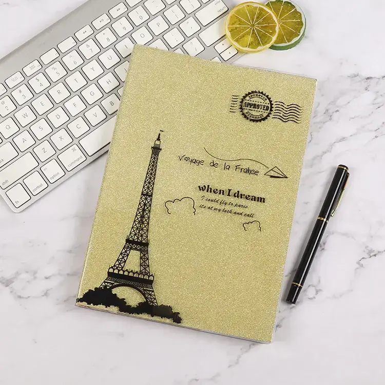 Glitter Rubber Notebook.webp