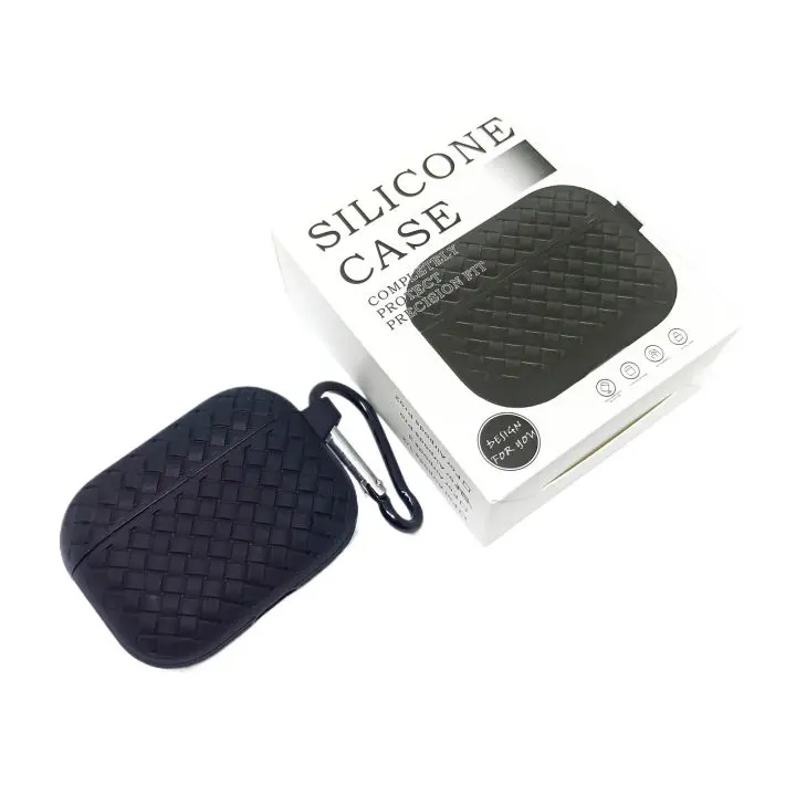 Black Stylish Silicone Case For Airpods Pro