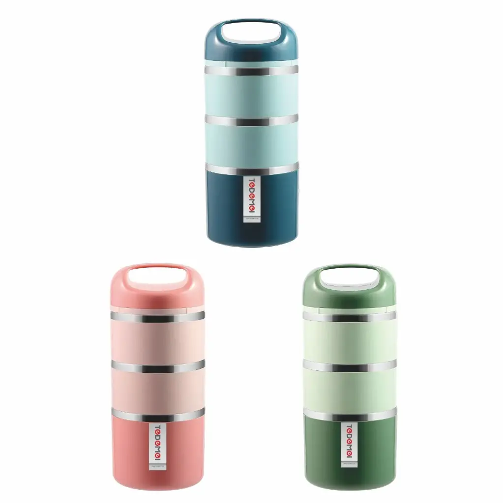 Tedemei Stainless Steel 3 Layers Lunch Box (1.43L)