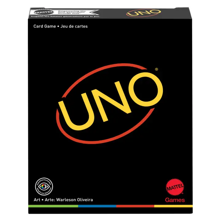 UNO Minimalista Card Game For Adults & Teens Featuring Designer Graphics
