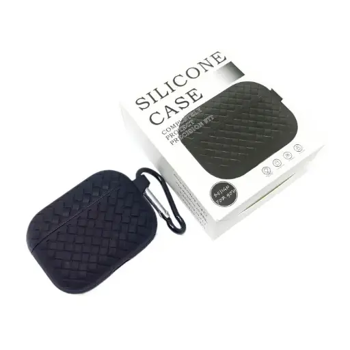 Black Stylish Silicone Case For Airpods Pro