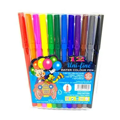 Uni-fine Water colour Pen 12 Pcs